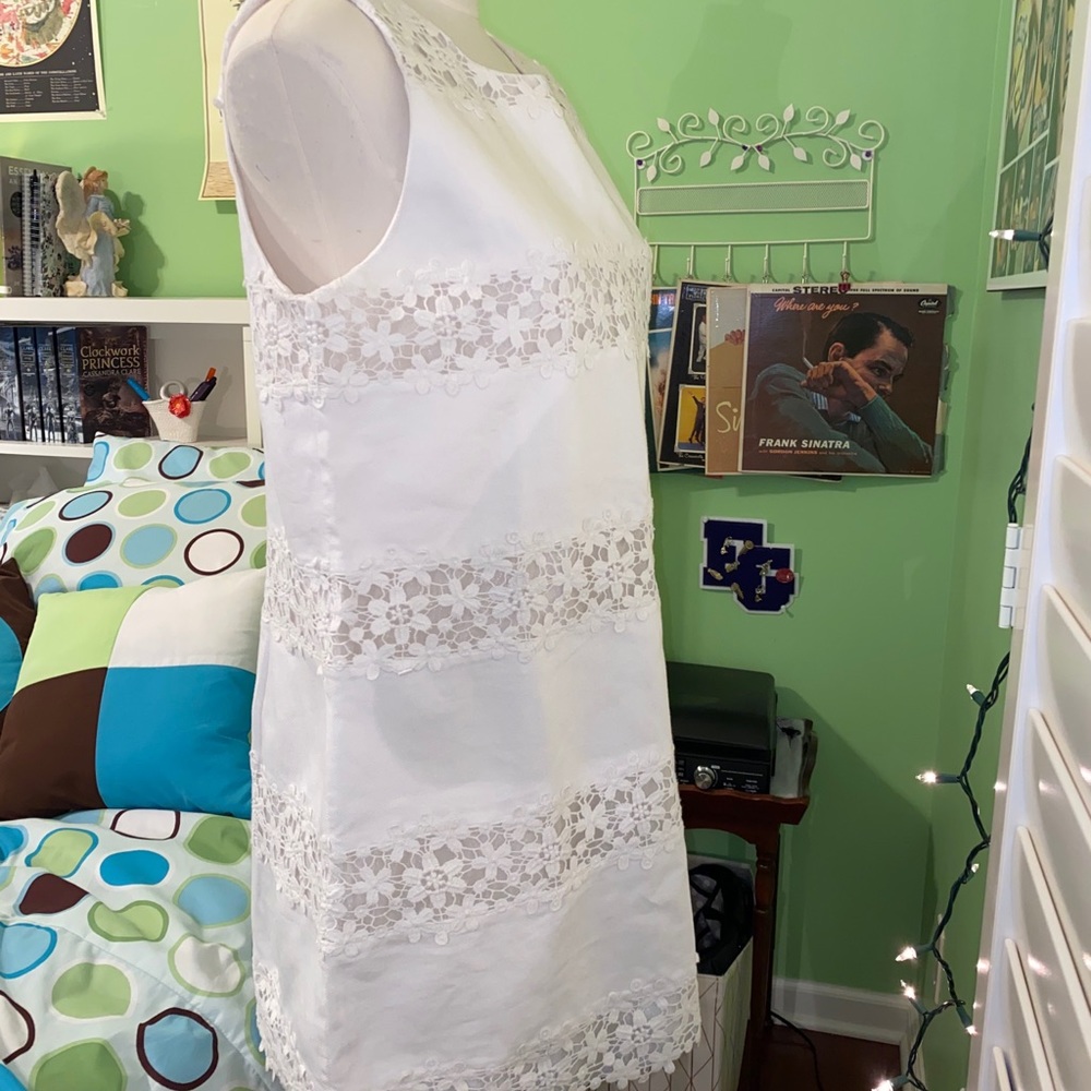 White lace dress
